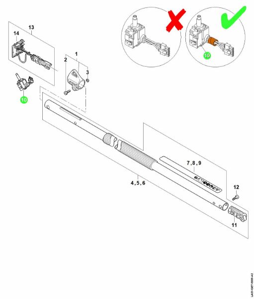 Imagem de Drive tube assembly  443442002 HTA 66