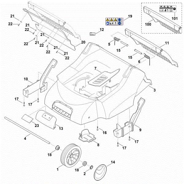 Imagem de C - Housing, Front axle RL 540.0