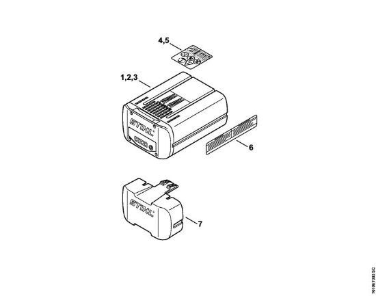Baterias (AK, AP, AR, AS, PS) AP 80 Bateria da marca Stihl