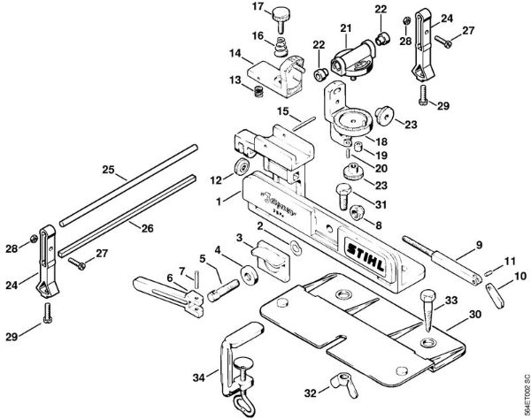 FG 2 FG 2 Limadura FG 2, Acessórios especiais da marca Stihl