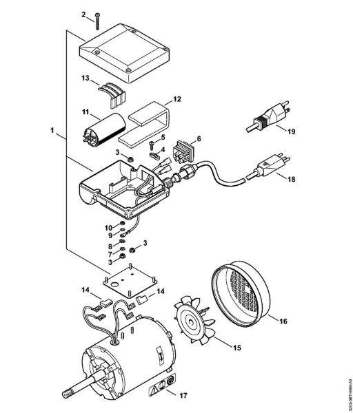 HOS HOS Motor eléctrico 120 V/60 Hz da marca Stihl