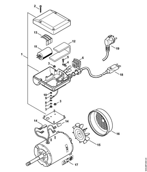 USG USG Motor eléctrico 230 V/50 Hz da marca Stihl