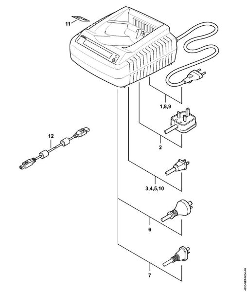 ADG 1 ADG 1 Aparelho de diagnóstico com bateria da marca Stihl