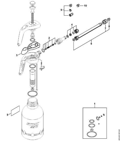 Aparelhos de injecção (SG) SG 11 Bomba, Tubeira da marca Stihl
