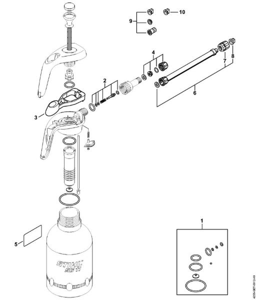 Aparelhos de injecção (SG) SG 11 Bomba, Tubeira da marca Stihl