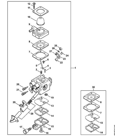 Pulverizadores (SR) SR 200-D Carburador 4241/26 da marca Stihl