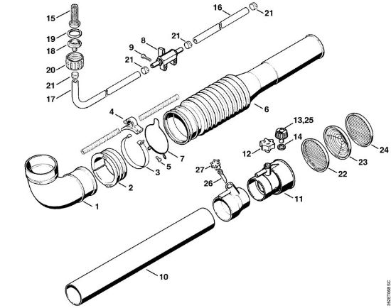 Pulverizadores (SR) SR 320 Mangueira dobradora, Tubeira ULV da marca Stihl