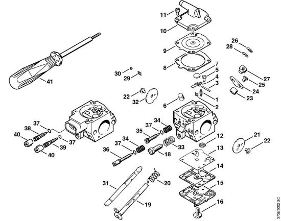Pulverizadores (SR) SR 420 Carburador HD-28, HD-29, HD-45 da marca Stihl