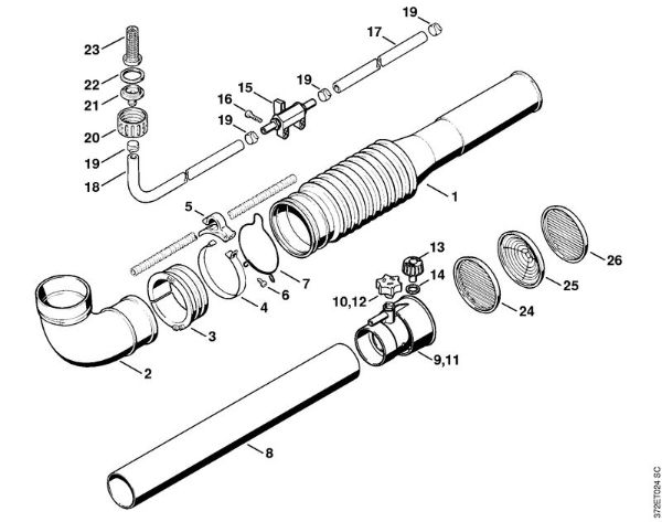 Pulverizadores (SR) SR 420 Mangueira dobradora, Tubeira ULV da marca Stihl