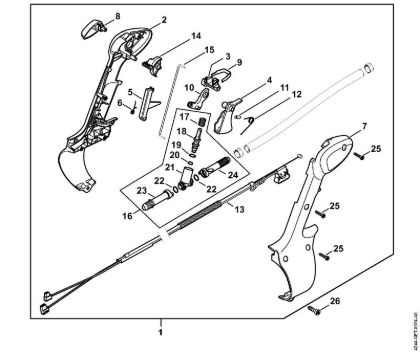 Pulverizadores (SR) SR 430 Cabo de manejo da marca Stihl