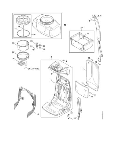Imagem de Placa traseira, Recipiente SR 430
