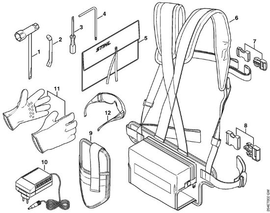 Aparelhos especiais (PC, SP, MC) MC 200 Cinto de suporte, Ferramentas, Acessórios especiais da marca Stihl