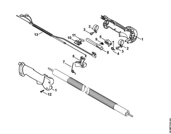 Aparelhos especiais (PC, SP, MC) PC 70 Cabo da mão da marca Stihl