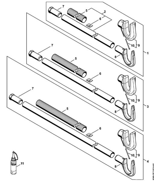 Aparelhos especiais (PC, SP, MC) SP 401 Haste da marca Stihl