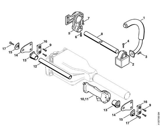 Aparelhos especiais (PC, SP, MC) SP 450 Cabo da mão da marca Stihl