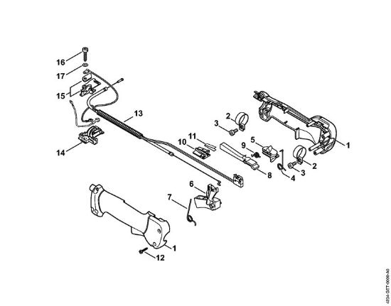 Aparelhos especiais (PC, SP, MC) SP 450 Cabo de manejo da marca Stihl