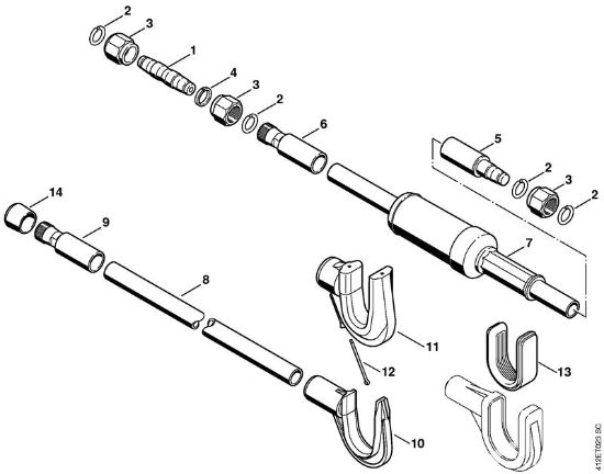 Aparelhos especiais (PC, SP, MC) SP 450 Haste da marca Stihl