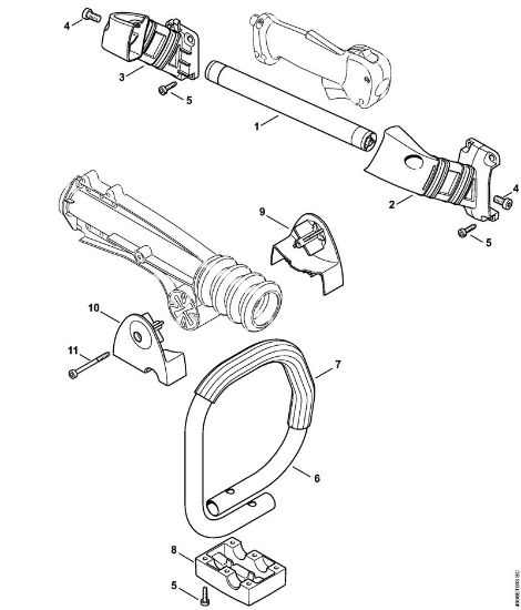 Aparelhos especiais (PC, SP, MC) SP 451 Cabo da mão da marca Stihl