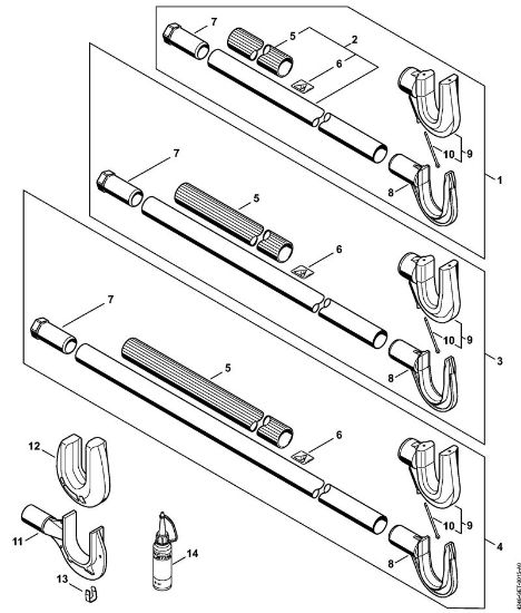 Aparelhos especiais (PC, SP, MC) SP 451 Haste da marca Stihl