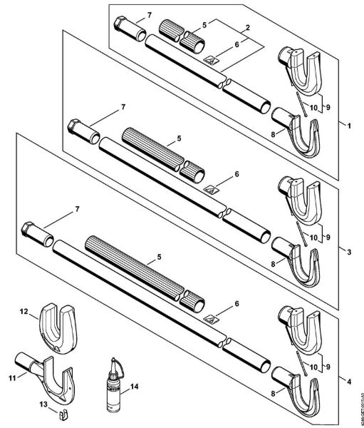 Aparelhos especiais (PC, SP, MC) SP 451 Haste da marca Stihl