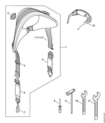 Aparelhos especiais (PC, SP, MC) SP 452 Cinto de suporte, Ferramentas, Acessórios especiais da marca Stihl
