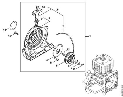 Aparelhos especiais (PC, SP, MC) SP 471 Dispositivo de arranque da marca Stihl