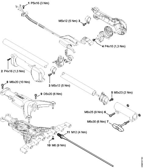 Aparelhos especiais (PC, SP, MC) SP 92 TC-E Binários de aperto da marca Stihl
