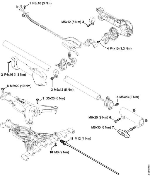 Aparelhos especiais (PC, SP, MC) SP 92 TC-E Binários de aperto da marca Stihl