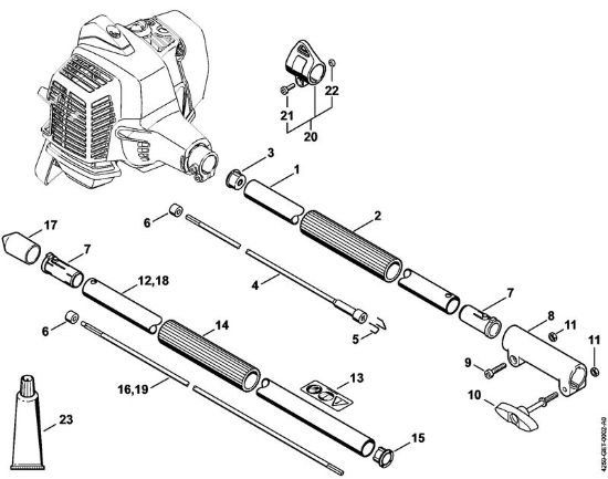 Aparelhos especiais (PC, SP, MC) SP 92 TC-E Haste SP 92 TC da marca Stihl