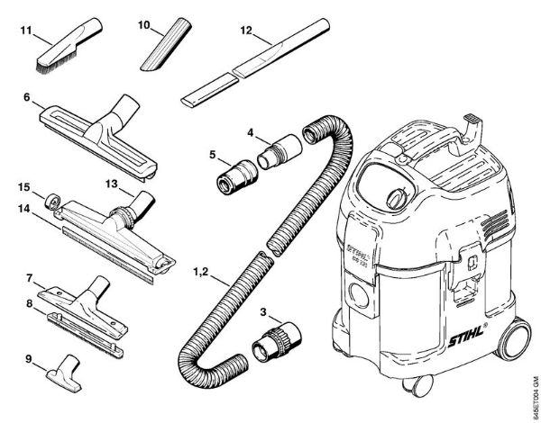 Aspiradores (SE) SE 121 Acessórios especiais da marca Stihl