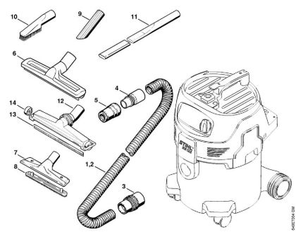 Aspiradores (SE) SE 122 E Acessórios especiais da marca Stihl