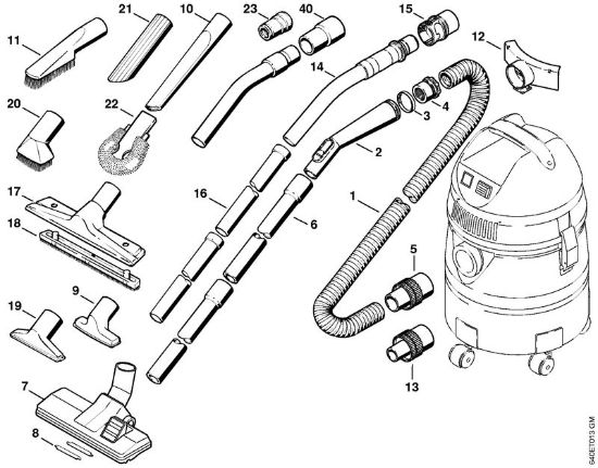 Aspiradores (SE) SE 50 Ferramentas, Acessórios especiais da marca Stihl