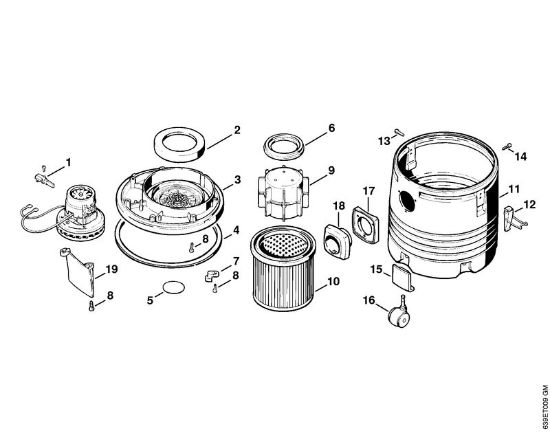 Aspiradores (SE) SE 80 Motor eléctrico, Filtro, Recipiente (12.93) da marca Stihl