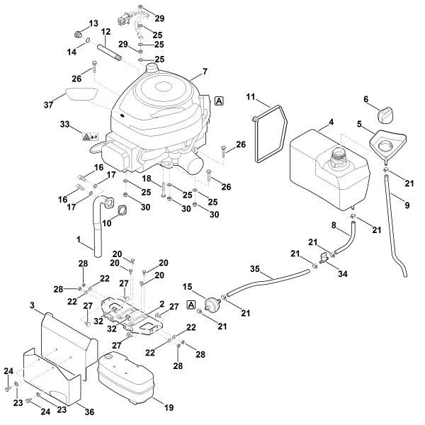 Imagem de G - Motor, depósito RT 4097.0 SX