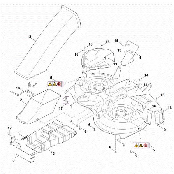 Imagem de L - Carcaça do mecanismo de corte RT 5097.1 Z