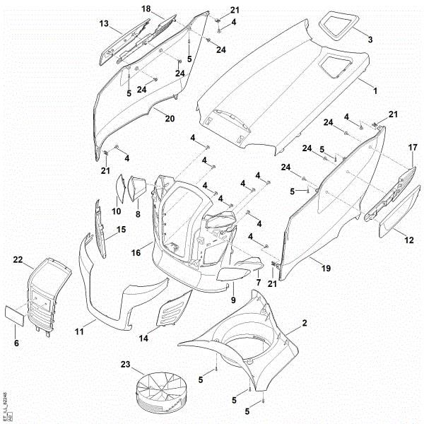 Imagem de D - Capota do motor RT 6112.1 ZL