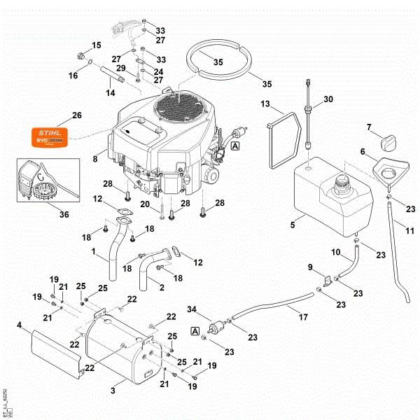 Imagem de H - Motor, depósito RT 6112.1 ZL