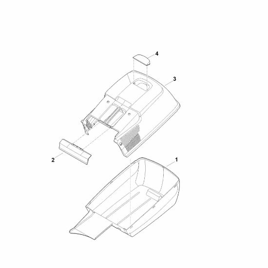 Imagem de E - Cesta de recolha de relva RM 253.1 T