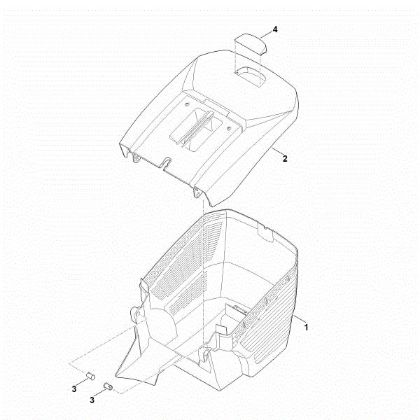 Imagem de E - Cesta de recolha de relva RM 448.1 TX