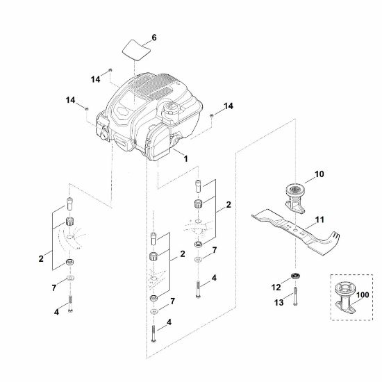Imagem de F - Motor, lamina RM 545.0