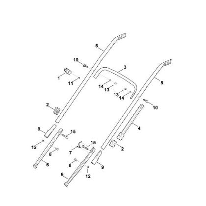 Imagem de B - Parte inferior do guiador RM 545.0 T