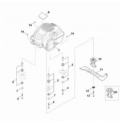 Imagem de F - Motor, lamina RM 545.0 T