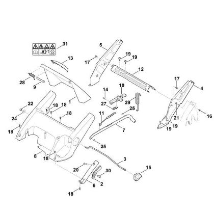 Imagem de C - Quadro, ajuste da altura RM 545.0 VM