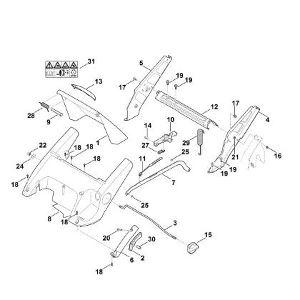 Imagem de C - Quadro, ajuste da altura RM 545.0 VR