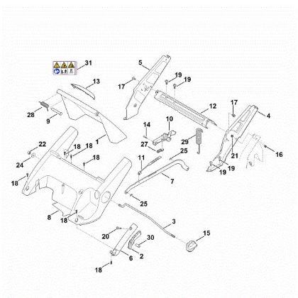 Imagem de C - Quadro, ajuste da altura RM 545.1 T