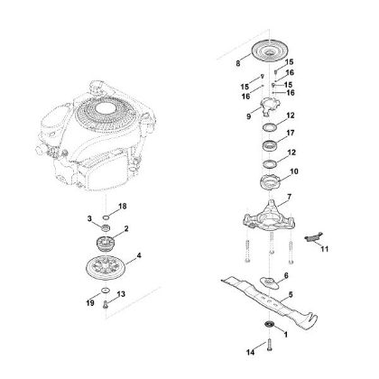 Imagem de G - Lamina, acoplamento da lamina RM 655.0 RS