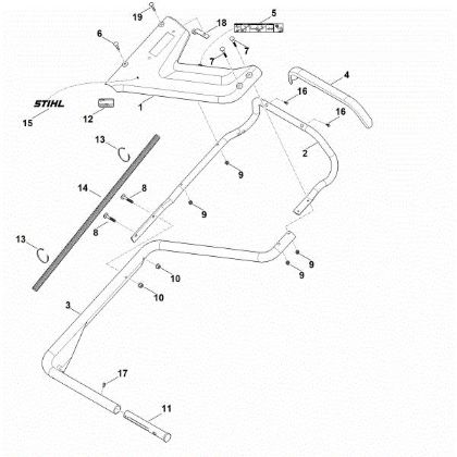 Imagem de B - Parte inferior do guiador RM 756.0 YC