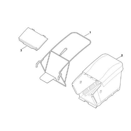 Imagem de H - Cesta de recolha de relva RM 756.0 YC