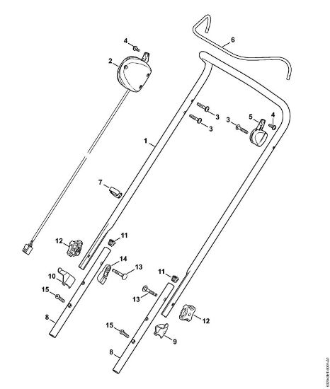 Corta-relvas a bateria (RMA) RMA 370 Guiador da marca Stihl