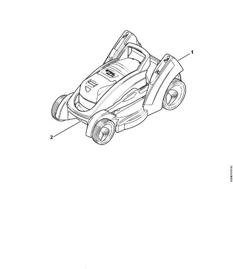 Corta-relvas a bateria (RMA) RMA 370 Numero da máquina da marca Stihl